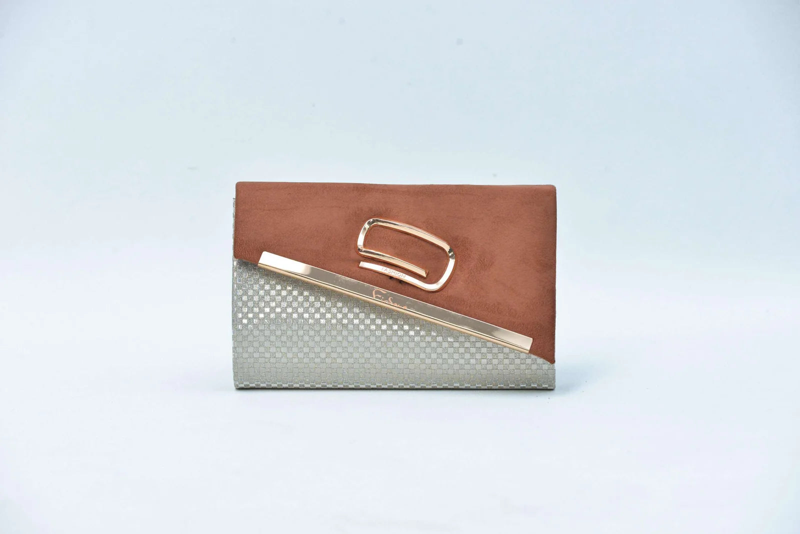 Firdous Clutch bag Brown Velvet